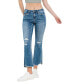 ფოტო #1 პროდუქტის Women's Mid Rise Step Hem Ankle Flare Jeans