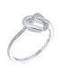 Фото #3 товара Кольцо Bling Jewelry Promise Heart CZ925