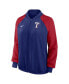 Фото #3 товара Women's Royal Texas Rangers Authentic Collection Team Raglan Performance Full-Zip Jacket