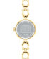 ფოტო #3 პროდუქტის Women's Gracie Gold-Tone Stainless Steel Bangle Bracelet Watch 23mm