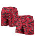 Men's Scarlet Ohio State Buckeyes Island Palm Swim Trunks