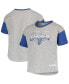 ფოტო #1 პროდუქტის Big Girls Heathered Gray Los Angeles Dodgers Bleachers T-shirt