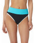 Фото #1 товара Women's Gem High Waist Ribbed Bikini Bottom