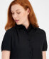 Фото #6 товара Cap-Sleeve Button-Up Blouse