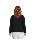 Фото #2 товара Plus Size Cotton Drifter Cable Crew Neck Sweater
