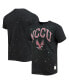 Фото #1 товара Men's Black North Carolina Central Eagles Bleach Splatter T-shirt