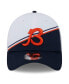 ფოტო #3 პროდუქტის Men's White, Navy Chicago Bears 2023 Sideline 39THIRTY Flex Hat