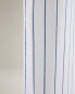 Striped cotton shower curtain