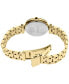 ფოტო #3 პროდუქტის Women's Diamond (1/8 ct. t.w.) Gold-Tone Stainless Steel Bracelet Watch 30mm