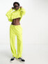 COLLUSION wide leg jogger in lime