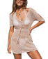 Women's V-Neck & Tie Cut-Out Cover-Up