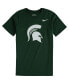 ფოტო #1 პროდუქტის Big Boys Green Michigan State Spartans Cotton Logo T-shirt