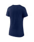 ფოტო #2 პროდუქტის Women's Navy Philadelphia Eagles Americana V-Neck T-Shirt