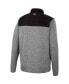 Men's Gray, Black Army Black Knights Putter Herringbone Full-Zip Jacket