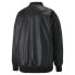 Фото #4 товара Puma T7 Faux Leather Full Zip Bomber Jacket Womens Black Casual Athletic Outerwe