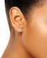 ფოტო #7 პროდუქტის Cubic Zirconia Initial Stud Earrings, Created for Macy's
