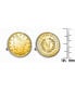 ფოტო #2 პროდუქტის Gold-Layered Liberty Nickel Bezel Coin Cuff Links