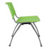 Hercules Series 880 Lb. Capacity Green Plastic Stack Chair With Titanium Frame