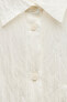 Фото #19 товара Рубашка из рельефной ткани с карманом — zw collection ZARA