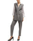 ფოტო #4 პროდუქტის Women's Pinstripe Cotton Long-Sleeved Blouse