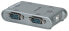 Manhattan USB-A to 4x Serial Port Converter - Male to Male - Serial/RS232 - MosChip MCS7840 - Automatic IRQ and I/O address selection - Bus powered - Silver - Three Year Warranty - Boxed - 60 mm - 95 mm - 20 mm - 190 g - CE FCC USB 2.0 WEEE