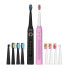 Электрическая зубная щетка Fairywill 507 black&pink