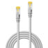 Lindy 0.3m RJ45 S/FTP LSZH Cable - Grey - 0.3 m - Cat7 - SF/UTP (S-FTP) - RJ-45 - RJ-45