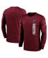 ფოტო #1 პროდუქტის Men's Red Atlanta Falcons 2024 Sideline Velocity Performance Long Sleeve T-Shirt