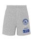 Infant Boys and Girls White, Heather Gray Los Angeles Dodgers Ground Out Baller Raglan T-shirt and Shorts Set