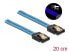 Фото #7 товара Delock 82121 - 0.2 m - SATA III - SATA 7-pin - SATA 7-pin - Male/Male - Blue