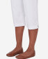 ფოტო #4 პროდუქტის Women's All American Twill Capri with Pockets Pants