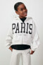 Paris hoodie with zip