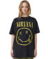 ფოტო #1 პროდუქტის Women's The Oversized Nirvana T-shirt