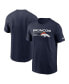 Men's Navy Denver Broncos Division Essential T-shirt