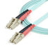 Фото #5 товара StarTech.com Fiber Optic Cable - 10 Gb Aqua - Multimode Duplex 50/125 - LSZH - LC/LC - 1 m~1m (3ft) LC/UPC to LC/UPC OM3 Multimode Fiber Optic Cable - Full Duplex 50/125µm Zipcord Fiber - 100G Networks - LOMMF/VCSEL -