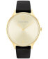 ფოტო #1 პროდუქტის Black Leather Strap Watch 38mm