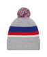 Фото #2 товара Men's Heather Gray Buffalo Bills Cuffed Knit Hat with Pom