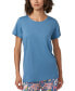 ფოტო #1 პროდუქტის Women's Solid Short-Sleeve Scoop-Neck Pajama T-Shirt