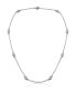 ფოტო #1 პროდუქტის Sterling Silver Clear Cubic Zirconia Necklace
