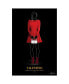 Фото #1 товара "V Fashion Red Look" Frameless Free Floating Reverse Printed Tempered Glass Wall Art, 48" x 32" x 0.2"
