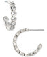 ფოტო #1 პროდუქტის Silver-Tone Small Cubic Zirconia C-Hoop Earrings, 0.87", Created For Macy's