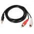 Фото #1 товара AISENS Jack 3.5 Male To 2 x RCA Male cable 1.5 m