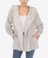 Фото #1 товара Women's Plush Hooded with Pockets Jacket