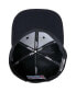 Фото #4 товара Men's Black Delaware State Hornets Arch Over Logo Evergreen Snapback Hat