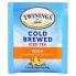 Фото #3 товара Twinings, холодный чай со льдом, несладкий черный чай, со вкусом персика, 20 чайных пакетиков на одну порцию, 40 г (1,41 унции)
