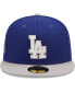 Фото #2 товара Men's Royal, Gray Los Angeles Dodgers 2020 World Series Champions Letterman 59Fifty Fitted Hat