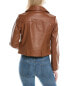 Фото #2 товара Sam Edelman Leather Moto Jacket Women's Xs