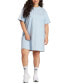 Фото #1 товара Plus Size Essentials 3-Stripes Boyfriend T-Shirt Dress