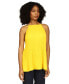 ფოტო #1 პროდუქტის Women's Chain-Strap Halter-Neck Pleated Top