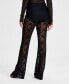 Фото #2 товара Women's Lace Flare Pants, Created for Macy's